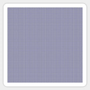 USA Flag Blue and White Gingham Checked Sticker